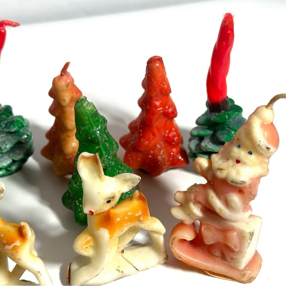 Vintage Lot 12 Holiday Candles Christmas Thanksgiving Gurley & Other MCM Decor - Picture 7 of 9